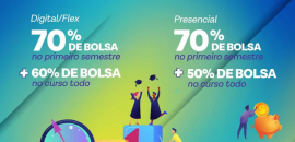 Mega vestibular online com 70% de desconto na Estácio