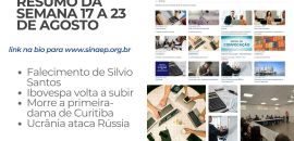 RESUMO DA SEMANA 17 A 23 DE AGOSTO